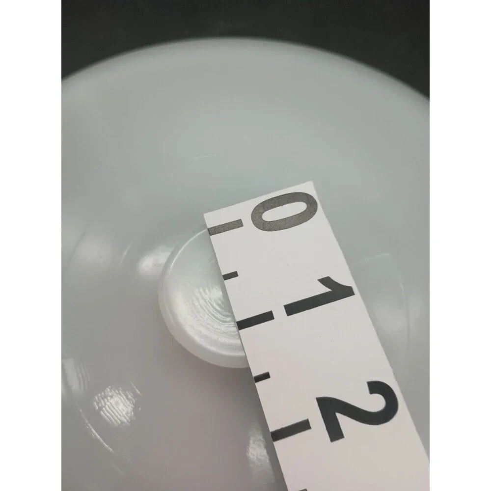 Vintage White Milk Glass LID Round 7.75